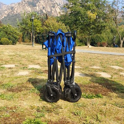 重荷 キャンピング ワゴン カート 調整可能な ハンドル 折りたたみ 手車 PU 輪