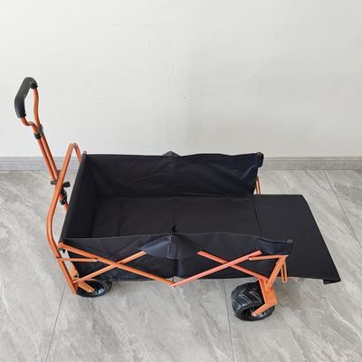 後ろ開き折りたたむショッピングカート トロリ ビーチキャンプ 折りたたむカート PUホイール