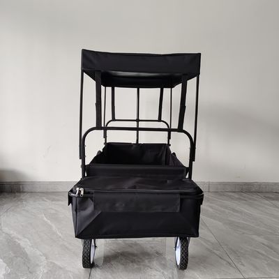 折りたたみ可能な折りたたみ可能なワゴン 取れる屋根付き 折りたたみ可能なワゴン 360度回転車輪付き